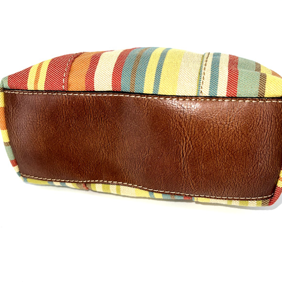 Fossil Desert Stripe Hobo Shoulder Bag Purse - Picture 4 of 11